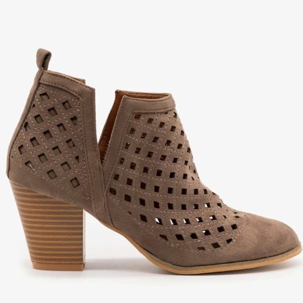 Taupe booties
